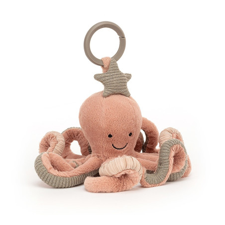 Peluche d'activité JELLYCAT - Odell Octopus Activity Toy