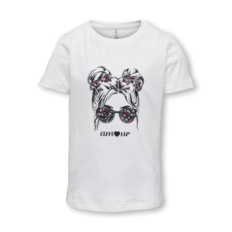 T-shirt col rond "KOGKITA REG S/S AMOUR TOP JRS" KIDS ONLY