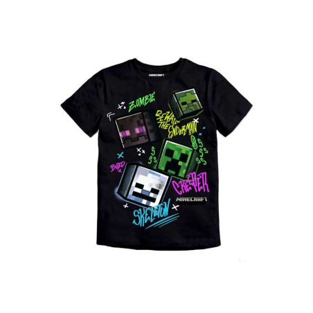 T-shirt manches courtes MINECRAFT \"NKMDAGFIN MINECRAFT SS TOP BIO\" NAME IT