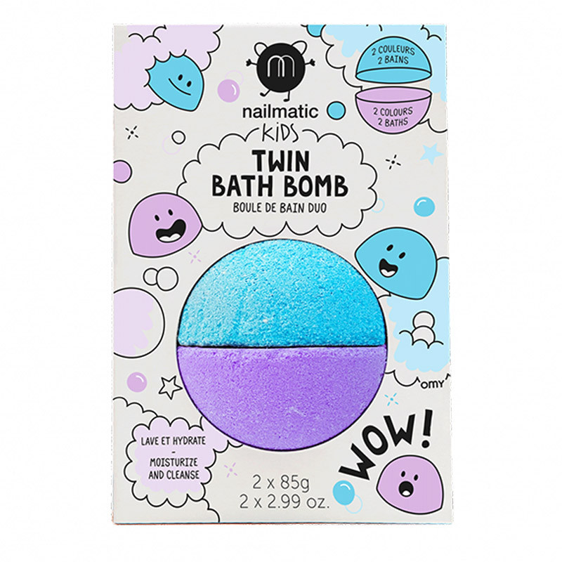 Boule de bain duo \"bleu + violet\" NAILMATIC