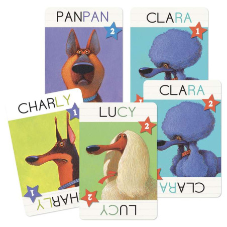 Jeux de cartes "Top Dogs" DJECO
