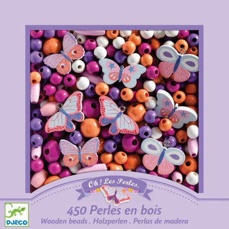 Perles bijoux "Perles bois - Petits animaux" DJECO