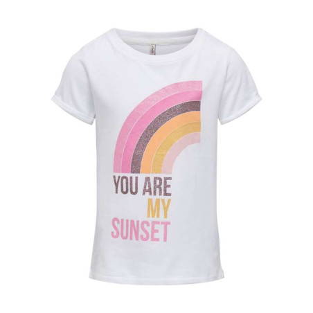 T-shirt manches courtes "KOGTULLI S/S SUNSET TOP BOX JRS" KIDS ONLY
