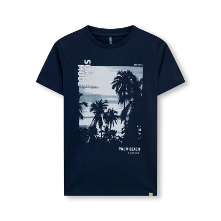 T-shirt manches courtes "KOBPAUL S/S PALM TEE BOX JRS" KIDS ONLY