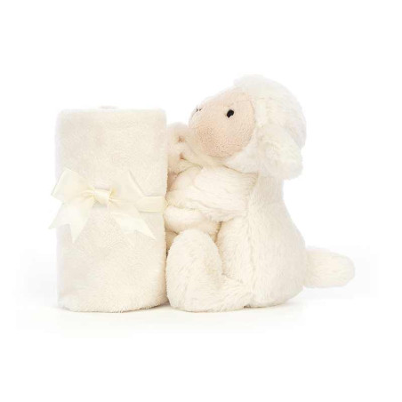 Doudou "Bashful Lamb Soother" JELLYCAT compact