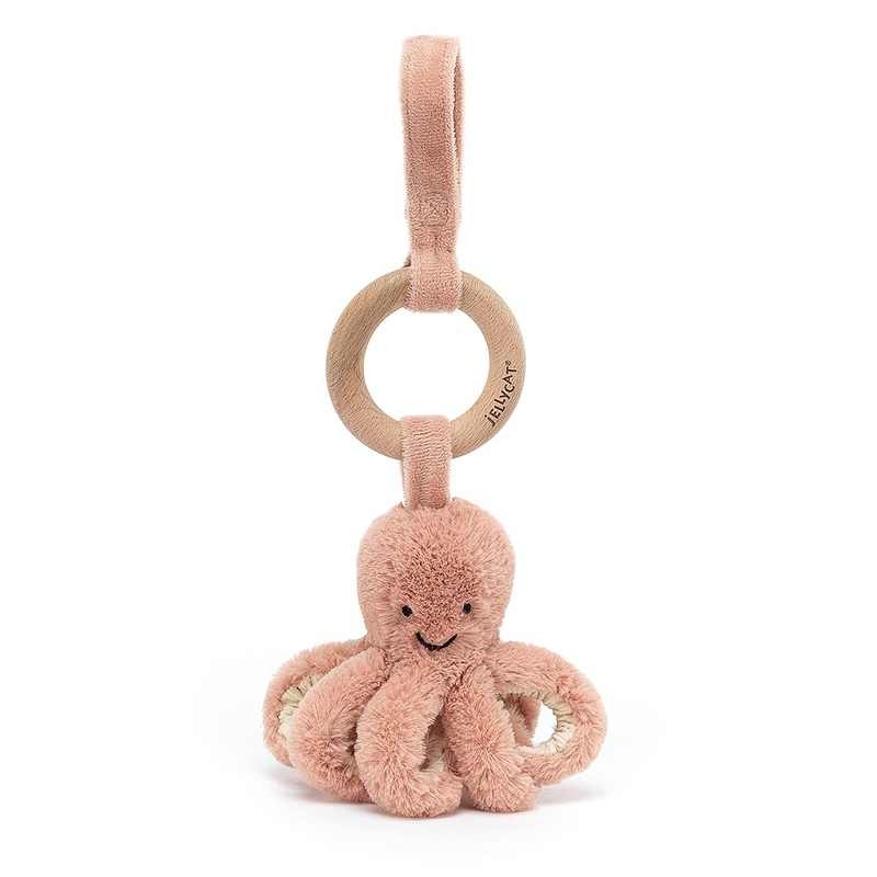 Anneau d'activité "Odell Octopus Wooden Ring Toy" JELLYCAT
