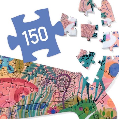 Lot Puzzle 150 pcs "Chameleon" & "Whale"
