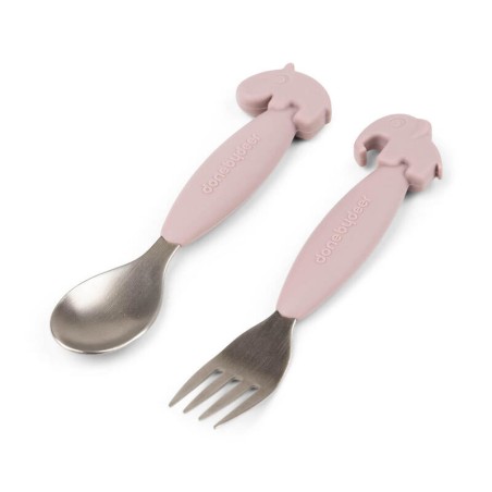 Ensemble cuillère et fourchette "easy-grip spoon and fork set" DONE BY DEER