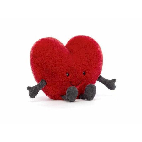 Peluche cœur "Amuseable Red Heart Large" JELLYCAT