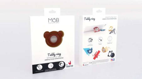 Anneau de support "Teddy" pour smartphone MOBILITY on BOARD